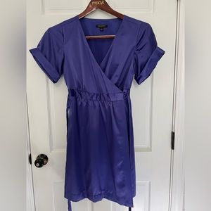 Banana Republic Size 4 wrap dress; beautiful purple color.